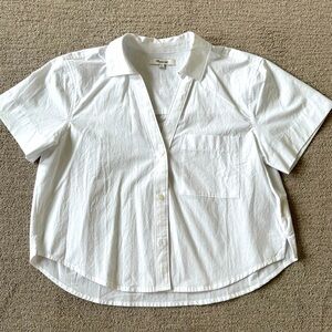 Madewell Women’s Cropped Button Up Shirt